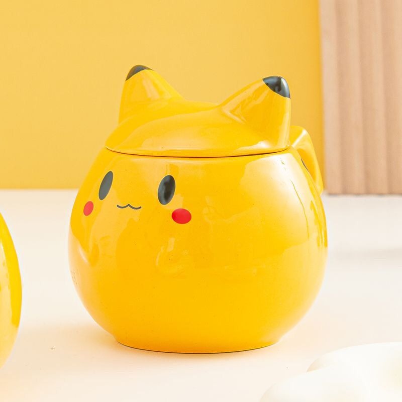 Anime Merchandise Mugs - 창의적인 피카츄 360ML 하우스 세라믹 머그컵