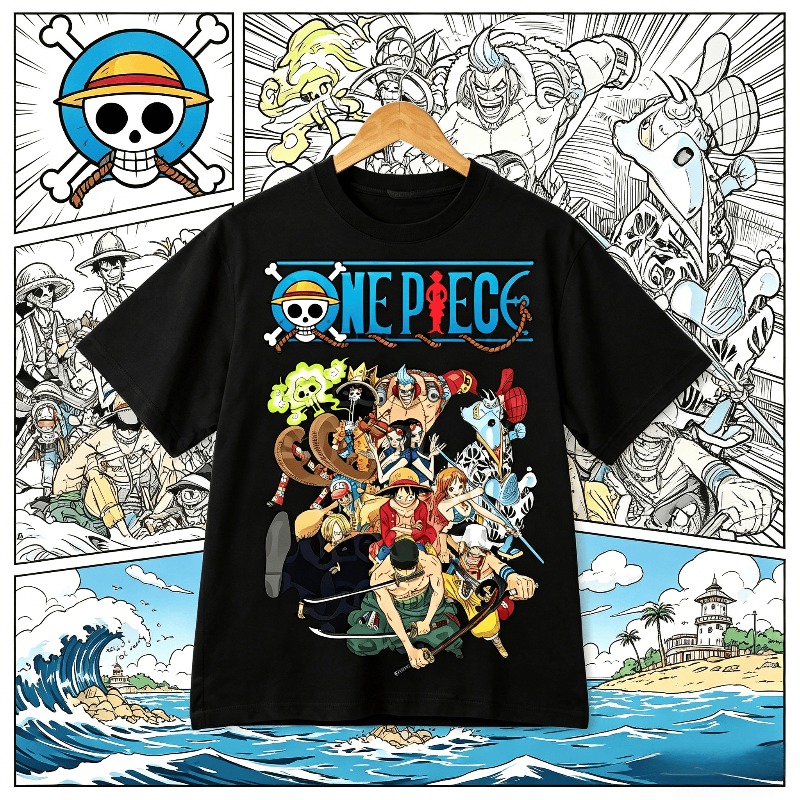 Zoro Anime Merchandise - 원피스 일본 애니메이션 프린트 남성 티셔츠