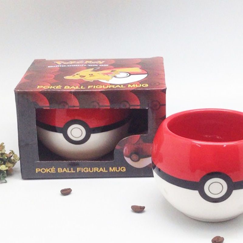 Anime Merchandise Mugs - 포켓몬 포켓볼 세라믹 커피 머그컵 포켓