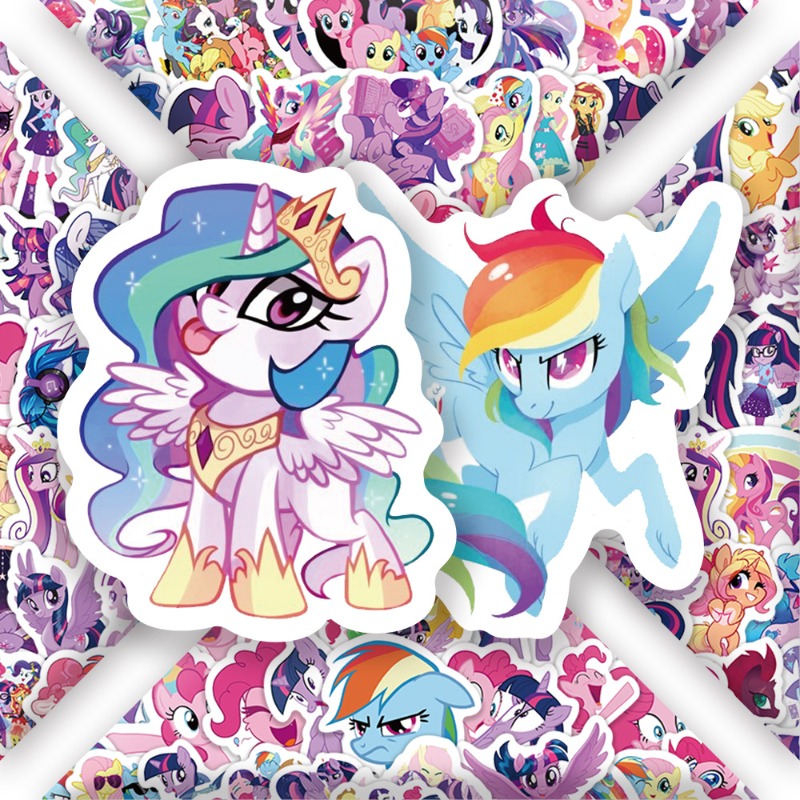 100pcs 만화 마이 리틀 포니 트와일라잇 스파클 패 - Original Anime Merchandise 리뷰 및 가격