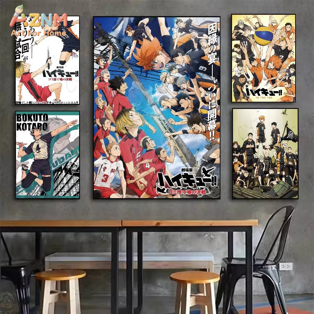 1PC, H-Haikyuu 핫 애니메이션 포스터 아트  - Anime Merchandise Posters 리뷰 및 가격